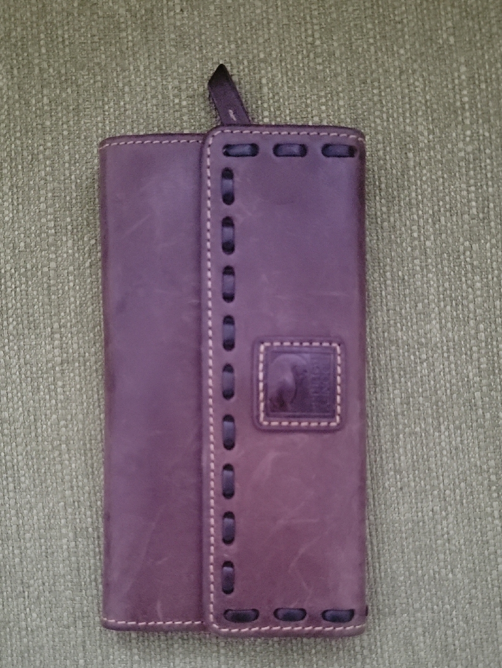 Dooney & Bourke Wallnut Leather Flap Wallet